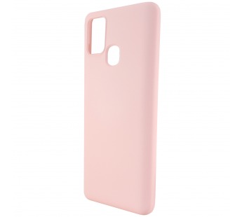 Чехол-накладка Silicone Case NEW ERA для Samsung Galaxy A21S светло розовый#393467