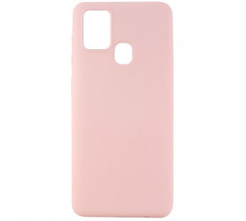 Чехол-накладка Silicone Case NEW ERA для Samsung Galaxy A21S светло розовый#393466