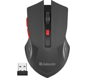 Мышь беспроводная DEFENDER Accura MM-275, красная#1862827