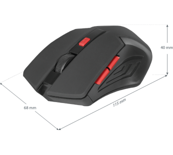 Мышь беспроводная DEFENDER Accura MM-275, красная#1862829