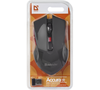 Мышь беспроводная DEFENDER Accura MM-275, красная#1862830