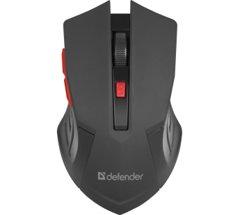 Мышь беспроводная DEFENDER Accura MM-275, красная#390363