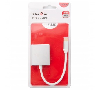 Кабель-адаптер USB3.1 Type-Cm --> VGA(f),Telecom<TUC030> (1/150)#2108677