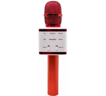 Беспроводной караоке микрофон V7 (красный)#1629952