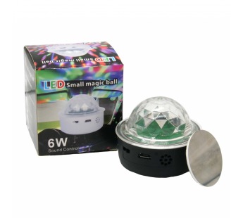 Диско шар светодиодный LED Magic Ball c магнитом 6W#1540005