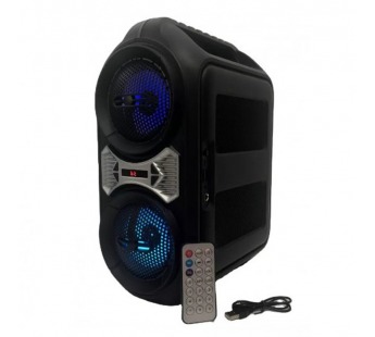 Колонка беспроводная ZQS-4230 (USB,FM,TF,AUX,микрофон провод, пульт) цвет черный#1222982