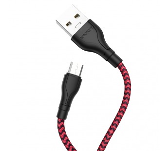 Кабель USB - micro USB BOROFONE BX39 (красный) 1м#1647389