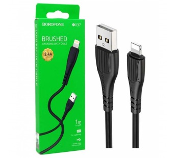 Кабель USB - Lightning BOROFONE BX37 (черный) 1м#2054116