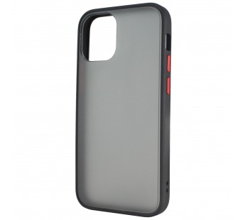 Чехол-накладка Shockproof для Apple iPhone 12 Mini черно-красный#395641