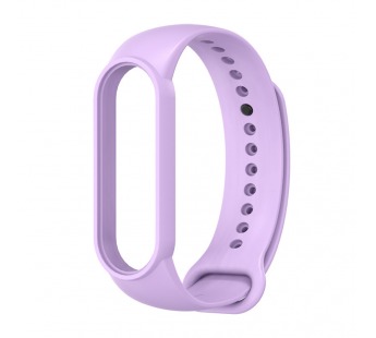 Силиконовый ремешок однотонный для Xiaomi Mi Band 5 (фиолетовый)#404230