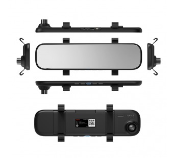 Видеорегистратор Xiaomi 70mai Rearview Mirror Dash Cam (1600p, цвет: черный)#414101