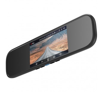 Видеорегистратор Xiaomi 70mai Rearview Mirror Dash Cam (1600p, цвет: черный)#414102