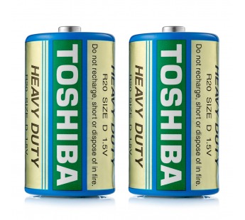 Элемент питания TOSHIBA R20 (б/б) 2/shrink (20/200)#396552