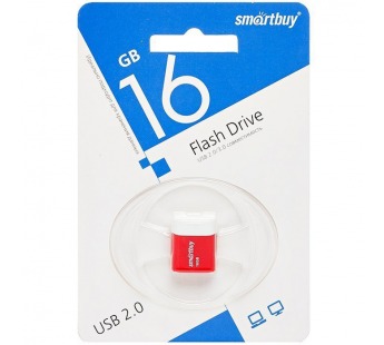                     16GB накопитель Smartbuy Lara красный#396373