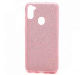 Чехол-накладка Fashion с блестками для Samsung Galaxy A11/M11 розовый#397697