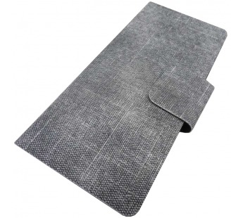                             Универсальный чехол-книжка "Maverick" Slimcase, упаковка пластик, 5,5-6,0", 2XL, джинсовый, серый#398809