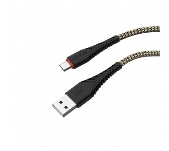 Кабель USB - micro USB Borofone BX25 Powerful (black)#1629395