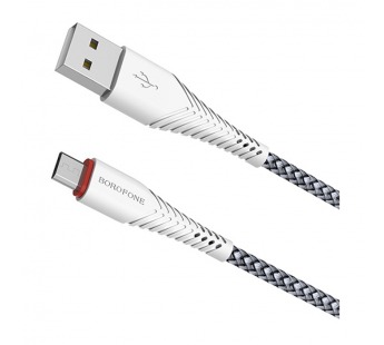 Кабель USB - micro USB Borofone BX25 Powerful (white)#397662