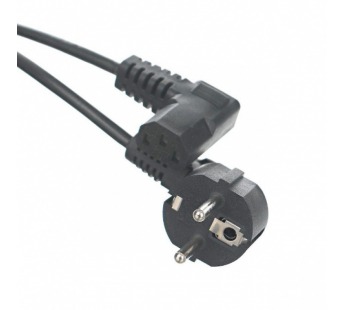 Кабель компьютер - розетка EU угловой  220V <1.8м> Telecom <TP021DA-1.8-BK> (1/)100#2116943