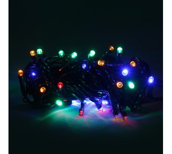 Светодиодная гирлянда "Старт" 40 цветных светодиодов, 4,0м, 8 режимов, 220V#401484