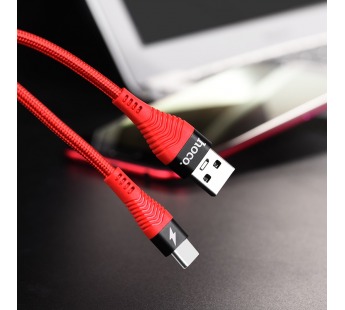 Кабель USB - Type-C Hoco U53 Flash 5A (red)#1983477