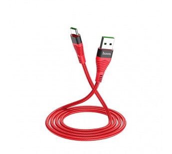 Кабель USB - Type-C Hoco U53 Flash 5A (red)#1983479