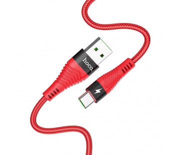 Кабель USB - Type-C Hoco U53 Flash 5A (red)#1983480