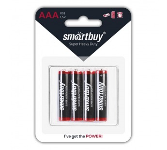 Батарейка AAA SmartBuy R03 (4) (60/600)#702721