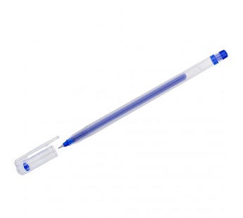 Ручка гелевая CROWN MTJ-500 "Multi" 0,4мм синий игольчатый стержень, одноразовая, шт#1331043