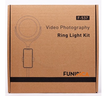 Кольцевая лампа - F537 с подставкой, 16 см (white)#415739