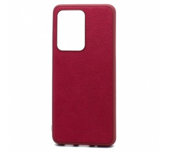 Чехол-накладка Leather Cover для Samsung Galaxy S20 Ultra фуксия#403436