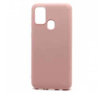 Чехол-накладка Silicone Case NEW ERA для Samsung Galaxy M31 светло розовый#402097