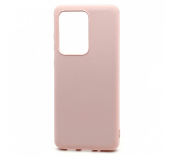 Чехол-накладка Silicone Case NEW ERA для Samsung Galaxy S20 Ultra светло розовый#402074