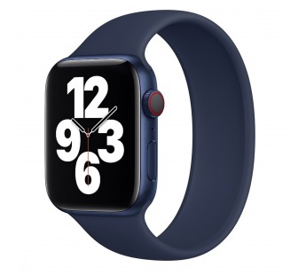 Ремешок - ApW15 для Apple Watch 42/44 mm монобраслет (dark blue) (180 мм)#403525