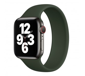 Ремешок - ApW15 для Apple Watch 42/44/45/49  mm монобраслет (dark green) (170 мм)#403476