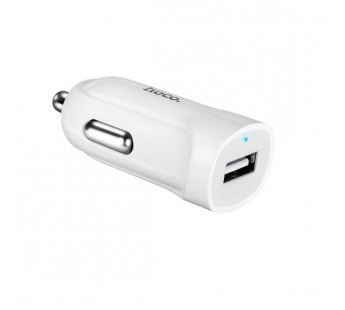 Адаптер Автомобильный Hoco Z2 1USB/5V/1.5A +lightning (white)#1588326