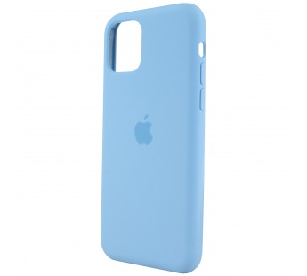 Чехол-накладка Silicone Case для Apple iPhone 11 Pro (пол. защита)(053) голубой#404335