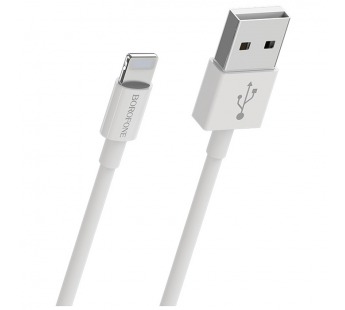 Кабель USB - Apple lightning Borofone BX22 Bloom (white)#404875