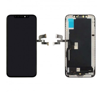 Дисплей для iPhone XS + тачскрин черный с рамкой (TFT - copy LCD)#1854084