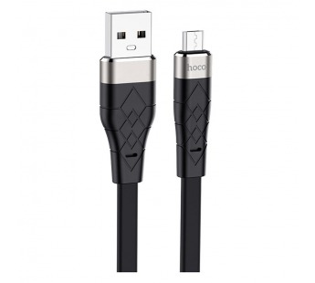 Кабель USB Hoco X53 Micro силиконовый черный 1м#405866