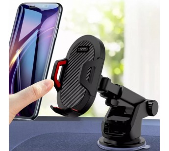 Держатель для телефона XO C39, на присоске, черный#2139190