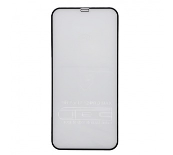 Защитное стекло iPhone 12 Pro Max (6.7) 5D (тех упаковка) 0.3mm Черное#1654885