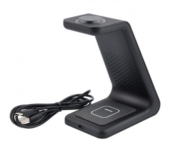 Беспроводное зарядное устройство VIXION Special Edition W35 (3в1) (черный)#406916