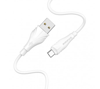 Кабель USB - micro USB Borofone BX18 Optimal, 100 см, (white)#407139