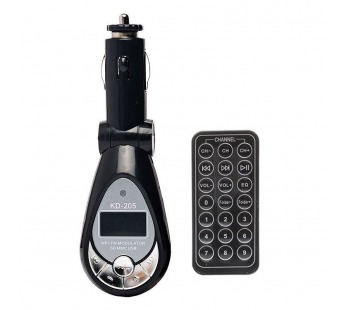 Автомобильный FM-трансмиттер №016 Micro SD+USB+пульт черный#152411