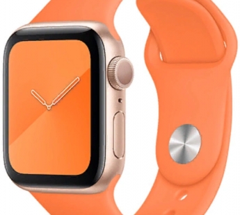 Ремешок Watch Series 42/44мм силиконовый оранжевый#1816274