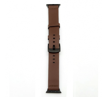 Ремешок для Apple Watch 38/40mm Кожаный широкий Темно-Коричневый#417376