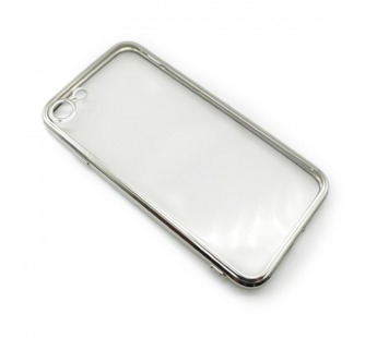 Чехол iPhone 7/8/SE (2020) Силикон Прозрачный (Style under iPhone 12) Серебряный#2101111
