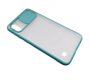 Чехол Samsung A10/M10 (2019) Матовый Slide Camera Зеленый#2101102