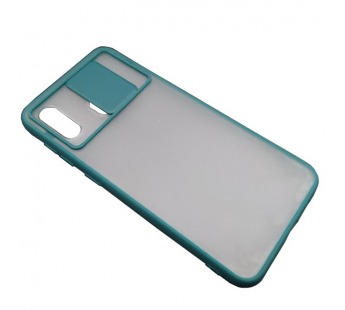 Чехол Samsung A20/A30/M10S (2019) Матовый Slide Camera Зеленый#2101123